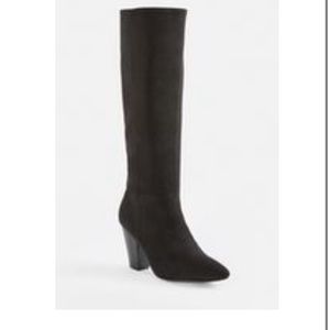 Knee high suede boots - 3” heel